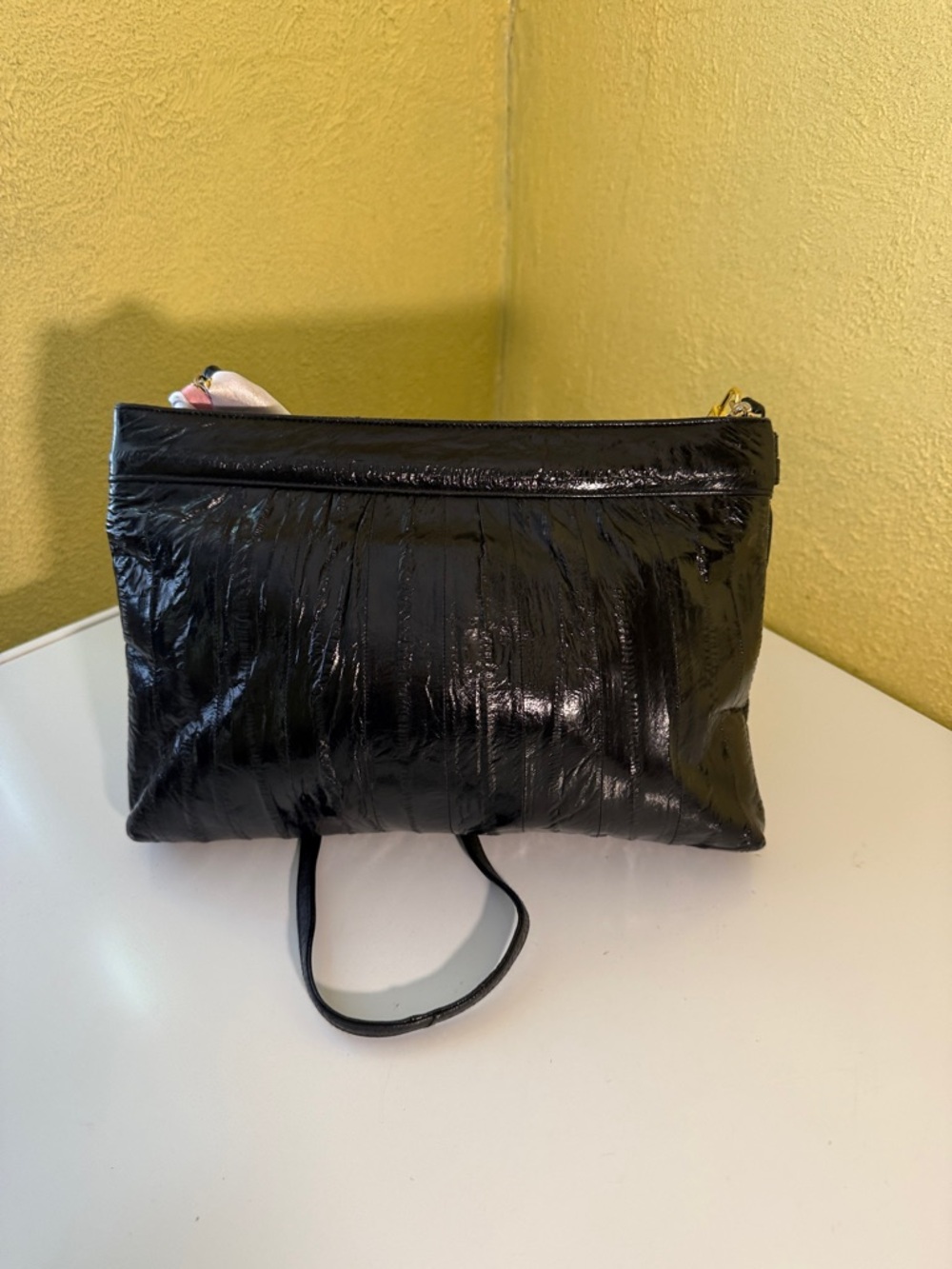 Eel skin black bag - Picture 2 of 9